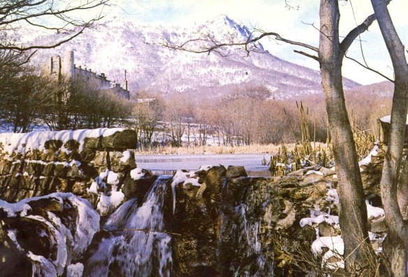 Vista parcial i mur nevat