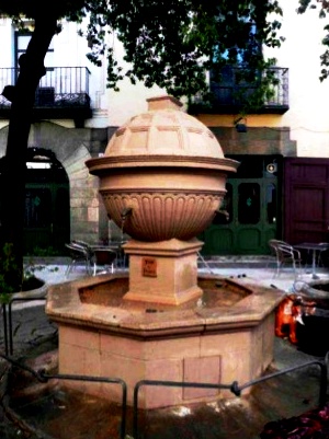 Copia de la font al Poble Espanyol de Barcelona 