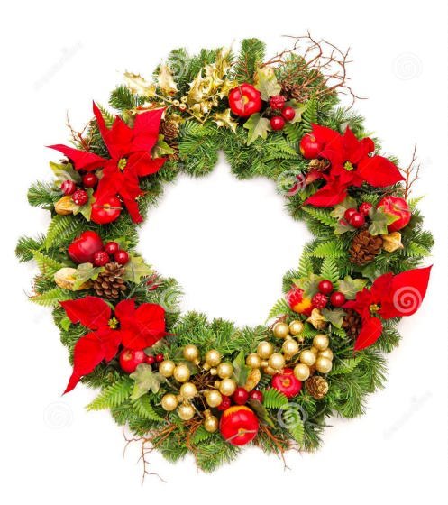 http://www.dreamstime.com/stock-photos-christmas-wreath-poinsettia-flowers-image22183943